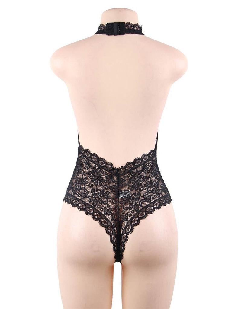 Exquisite Lace Open Cup Teddy With Farawlaya