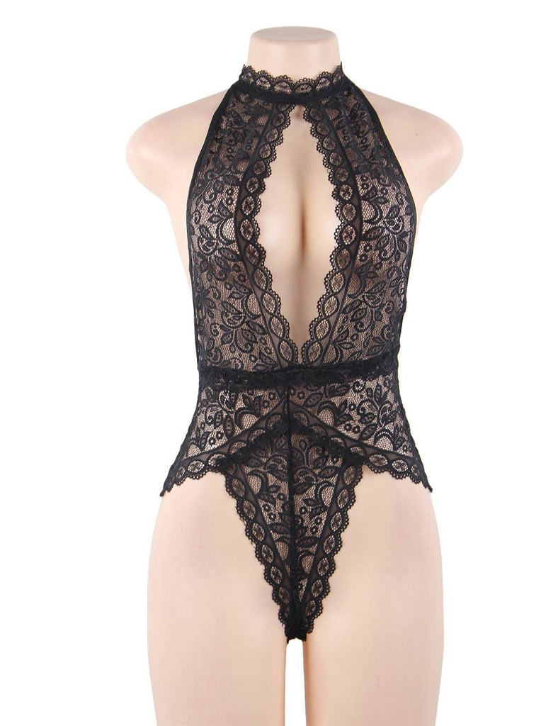 Exquisite Lace Open Cup Teddy With Farawlaya
