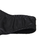 Plus Size Black Leather Exquisite Lace Choker Neck Teddy Lingerie