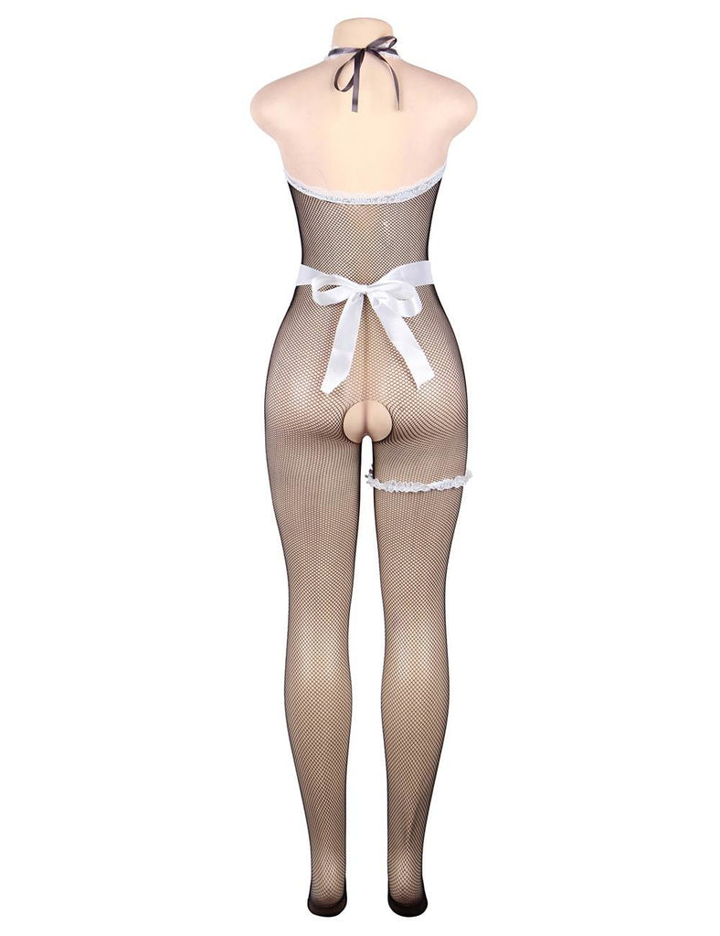 Uniform Temptation Cute Maid Sexy BodyStocking Set