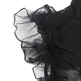 New Black Hollow Out Fur Decoration Bra Design Cat Sexy Costumes