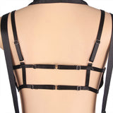 New Black Mesh Bra Top Zipper Front Backless Dress Sexy Costume