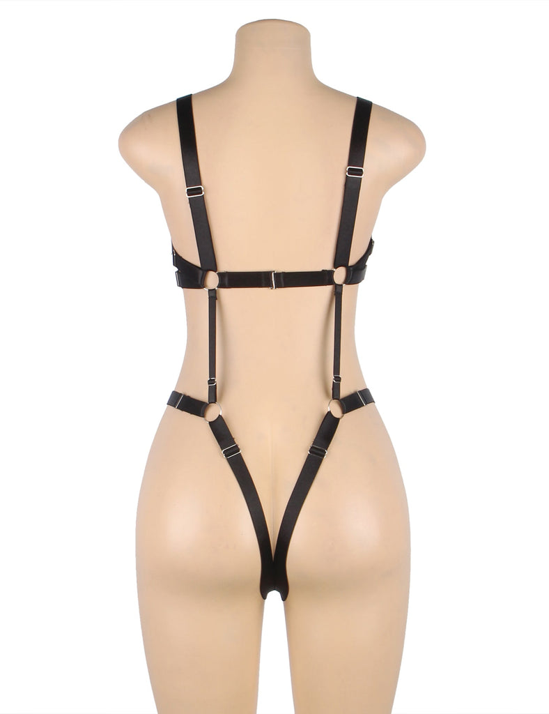 Black Sexy Adjustable Bondage Bodysuit Sexytoys Egypt
