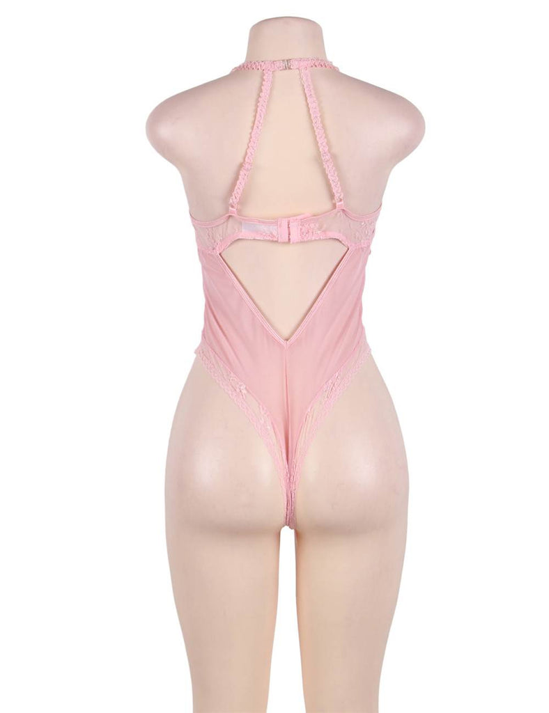 Pink Seduction Sexy Teddy Lingerie
