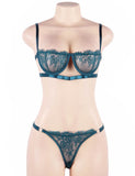 New High Quality Beautiful Lingerie Lace Bra Set With Steel ring