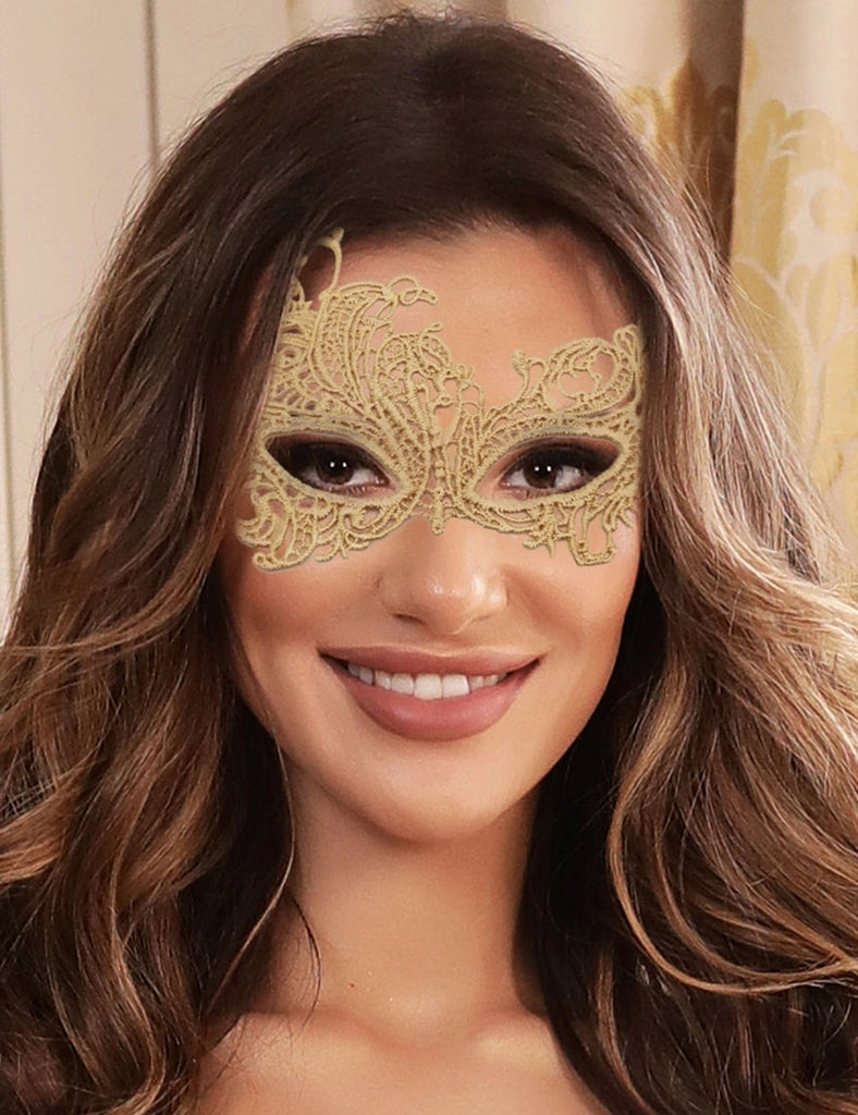 Enchanting Gold Eye Mask