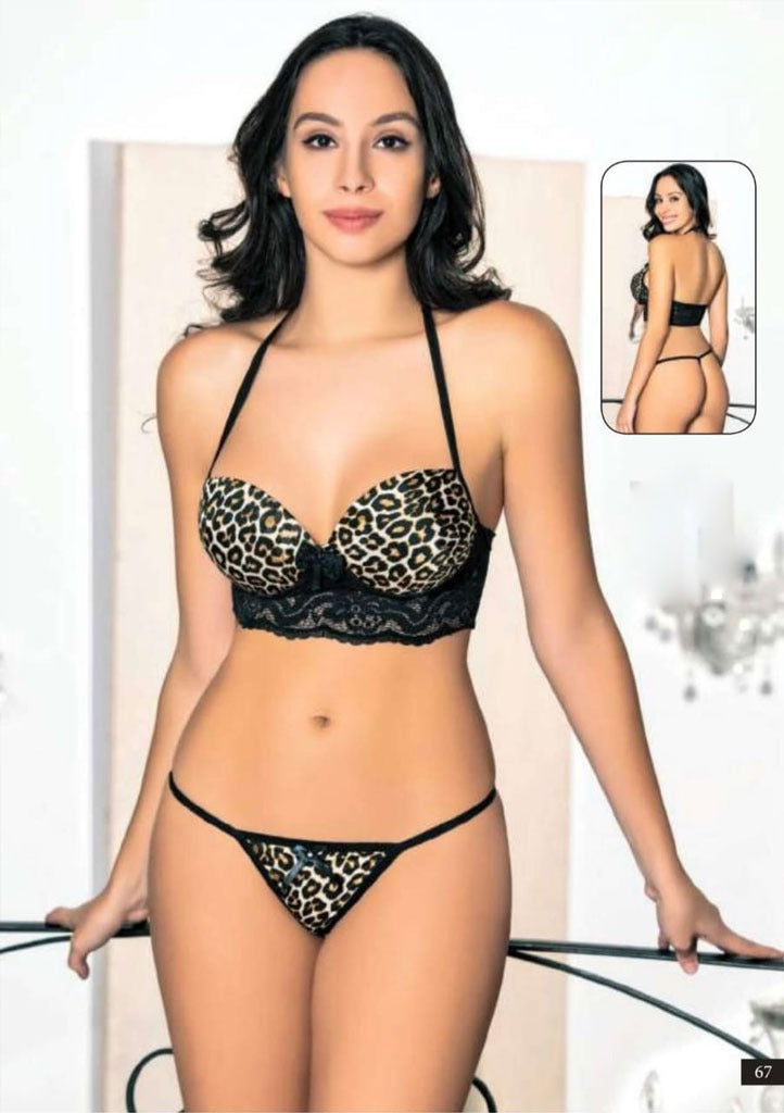 New Two Pieces Bra and Tiger Panty With Farawlaya