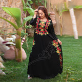 Flowers Long Sleeve Abaya