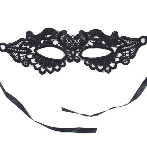 Enchanting Sexy Black Lace Eye Mask